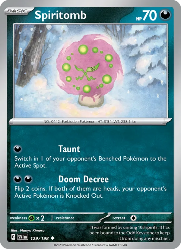 Spiritomb - SVI 129/198 - Pokemon card