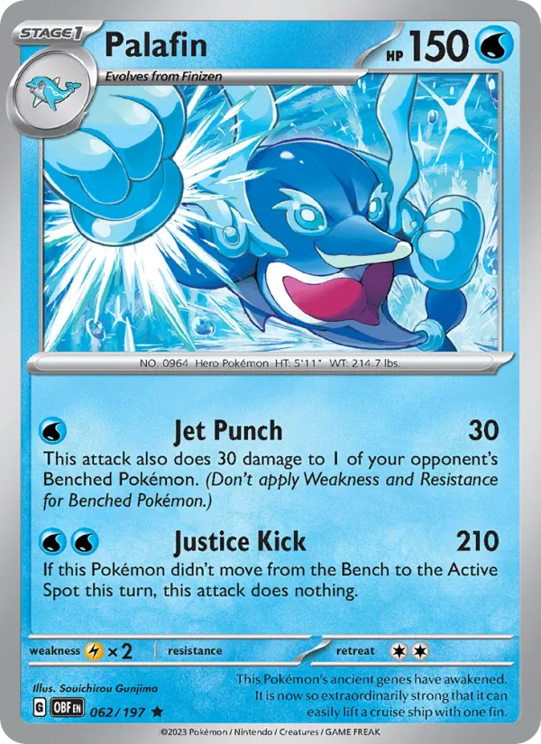 Palafin - OBF 062/197 (Holo) - Pokemon card