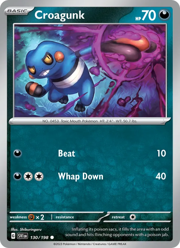 Croagunk - SVI 130/198 - Pokemon card
