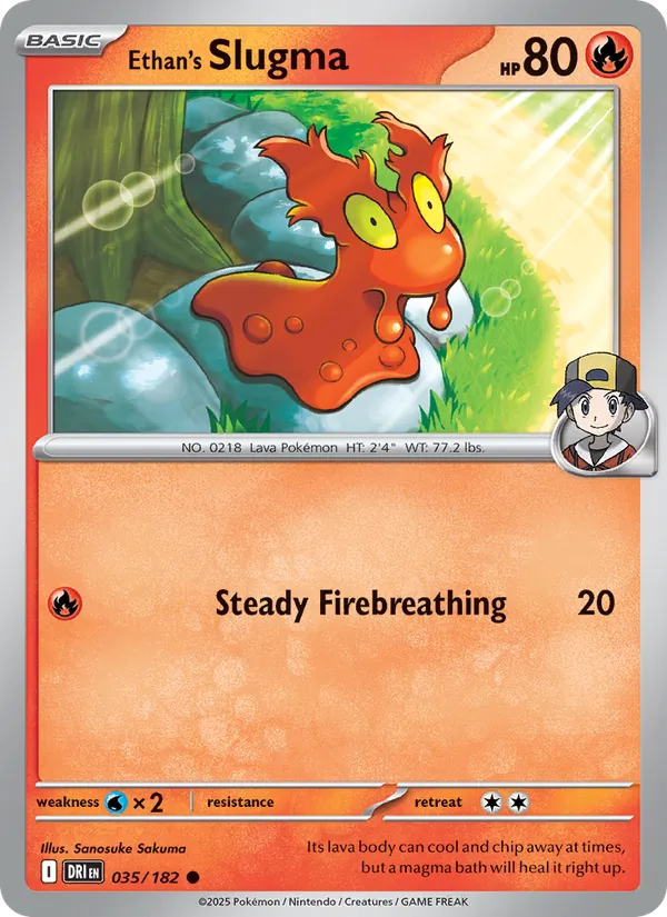 Ethan's Slugma - DRI 035/182 - Pokemon card
