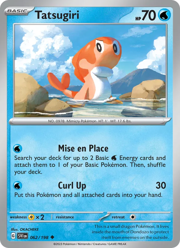 Tatsugiri - SVI 062/198 (Reverse Holo) - Pokemon card