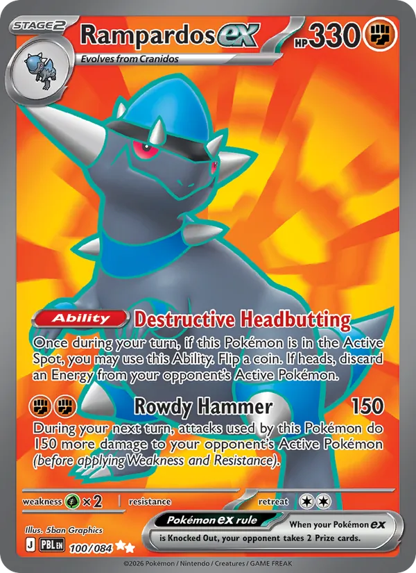 Rampardos ex | PBL (Holo) - Pokemon card