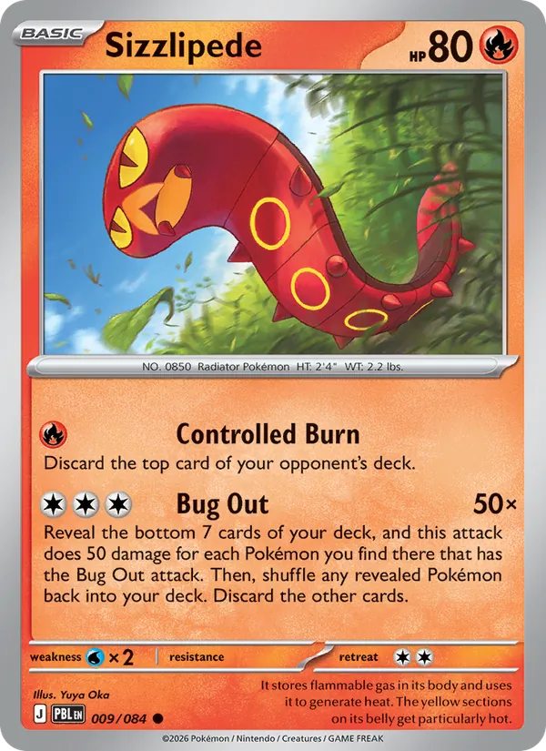 Sizzlipede | PBL - Pokemon card