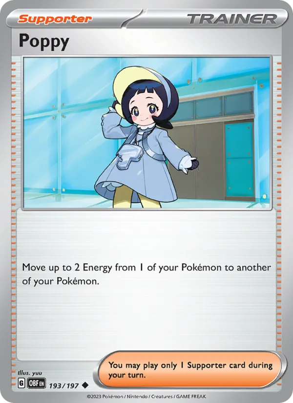 Poppy - OBF 193/197 (Reverse Holo) - Pokemon card