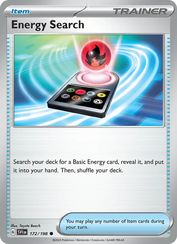 Energy Search - SVI 172/198 - Pokemon card