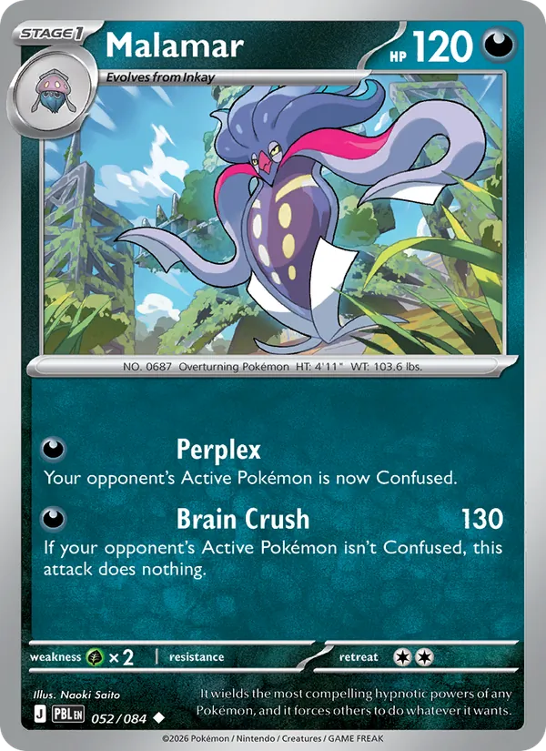 Malamar | PBL (Reverse Holo) - Pokemon card