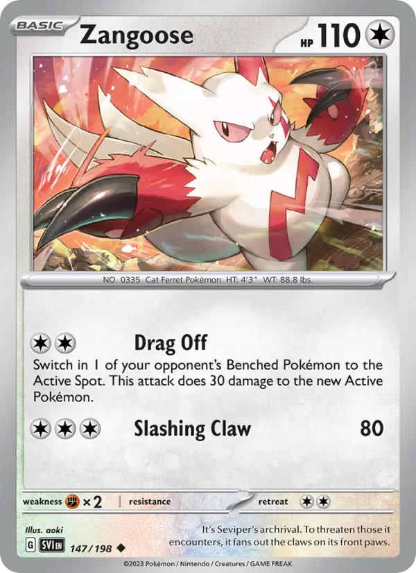 Zangoose - SVI 147/198 - Pokemon card