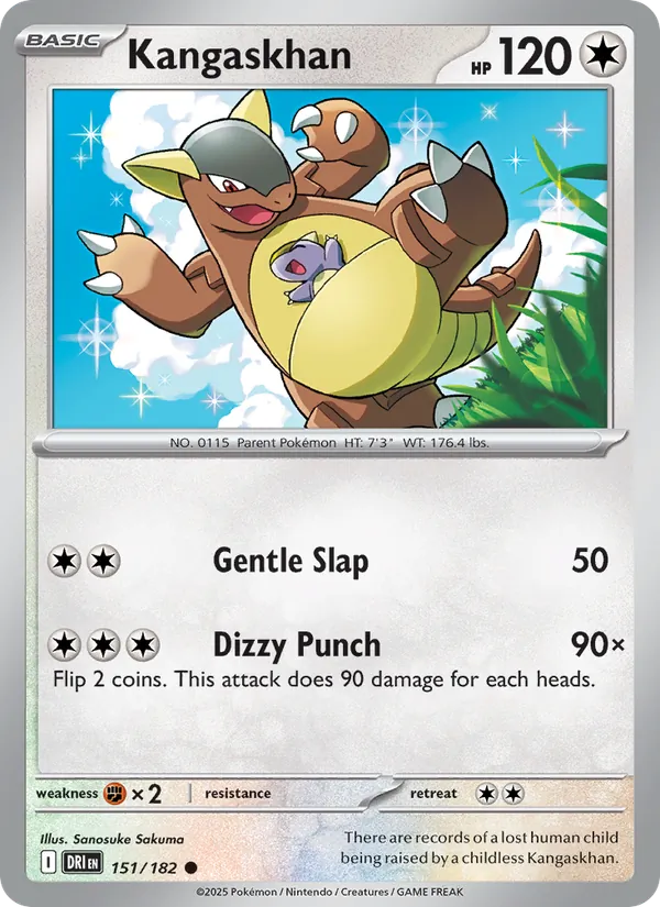 Kangaskhan - DRI 151/182 (Reverse Holo) - Pokemon card