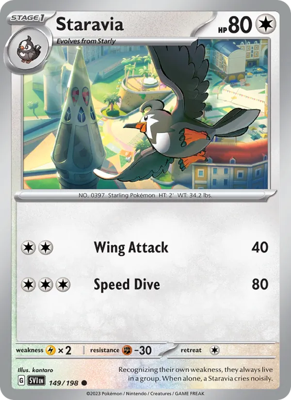 Staravia - SVI 149/198 - Pokemon card