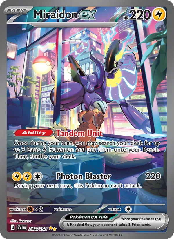 Miraidon ex - SVI 244/198 (Holo) - Pokemon card