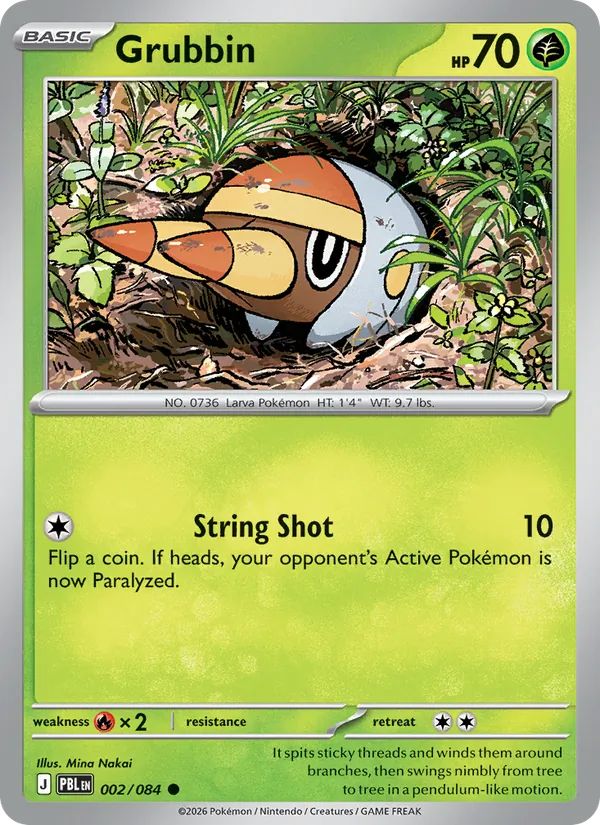 Grubbin | PBL (Reverse Holo) - Pokemon card