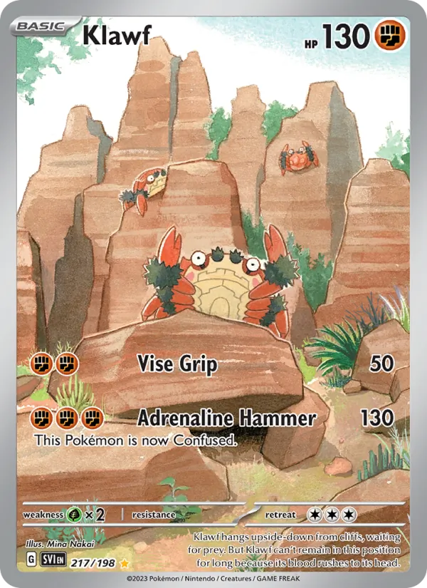Klawf - SVI 217/198 (Holo) - Pokemon card