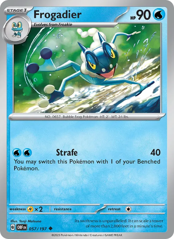 Frogadier - OBF 057/197 (Reverse Holo) - Pokemon card