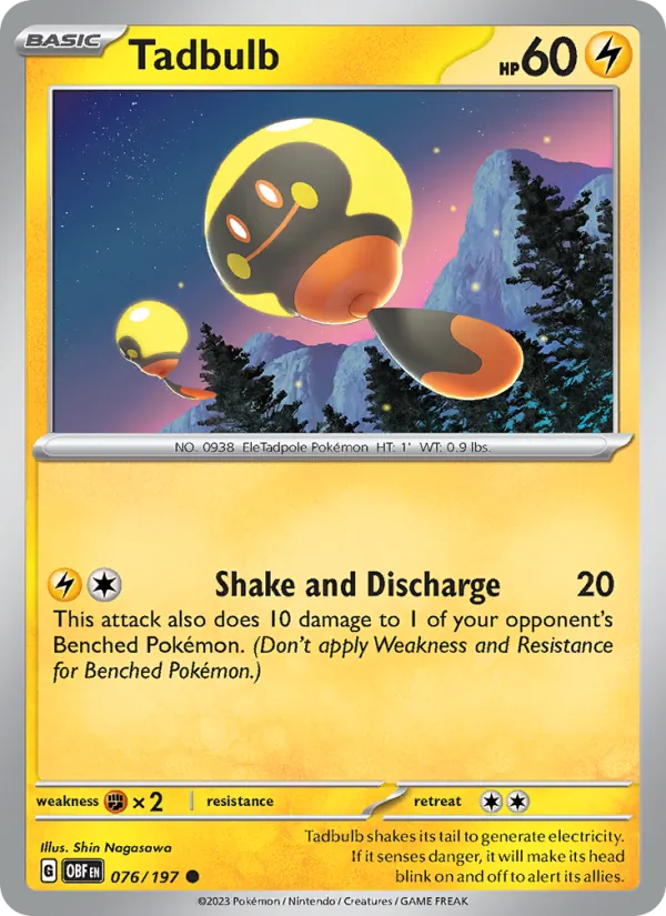 Tadbulb - OBF 076/197 - Pokemon card