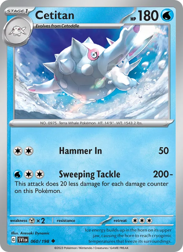 Cetitan - SVI 060/198 - Pokemon card