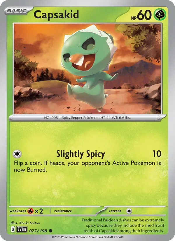 Capsakid - SVI 027/198 - Pokemon card