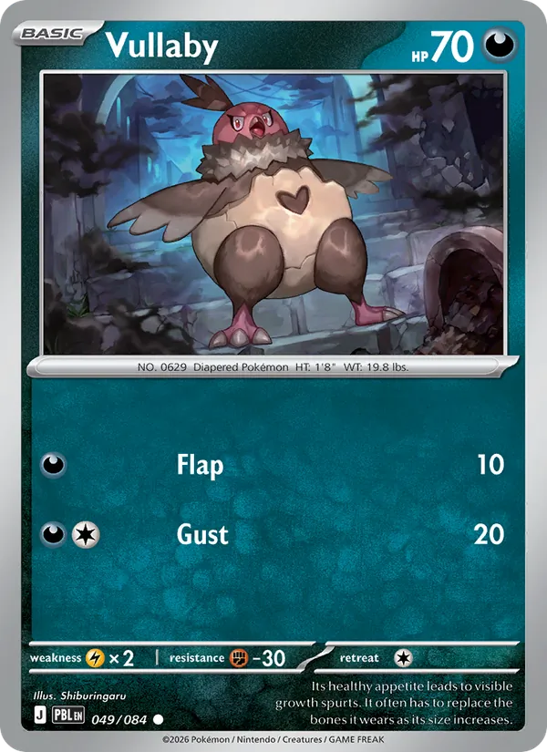 Vullaby | PBL (Reverse Holo) - Pokemon card
