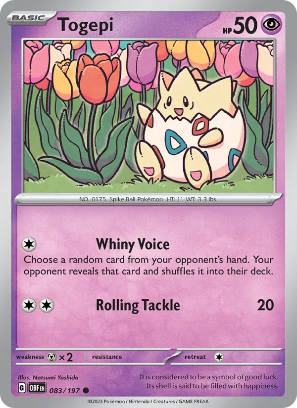 Togepi - OBF 083/197 (Reverse Holo) - Pokemon card