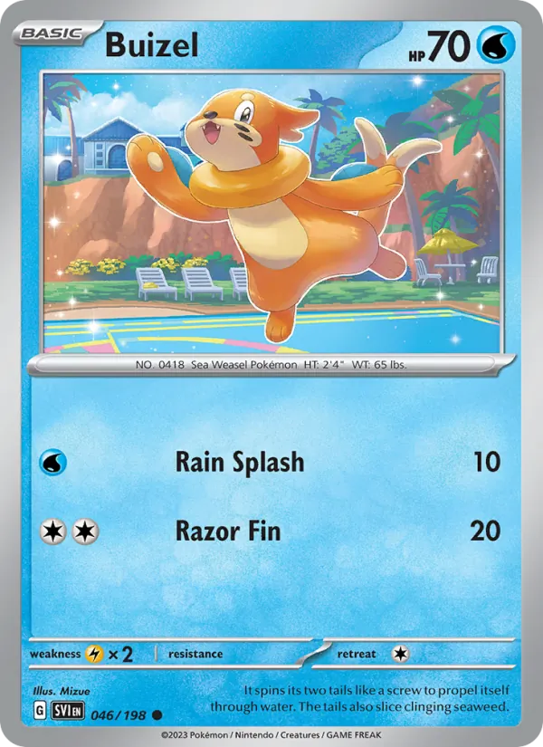 Buizel - SVI 046/198 - Pokemon card