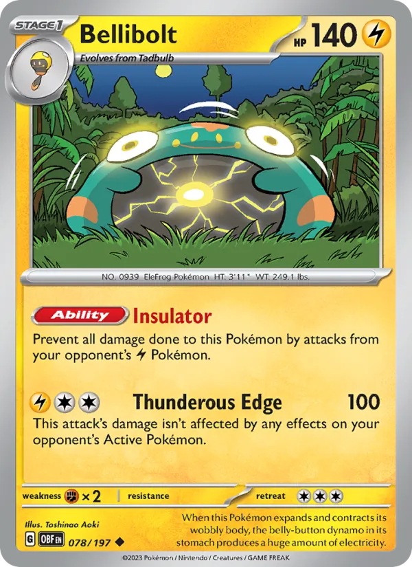 Bellibolt - OBF 078/197 - Pokemon card