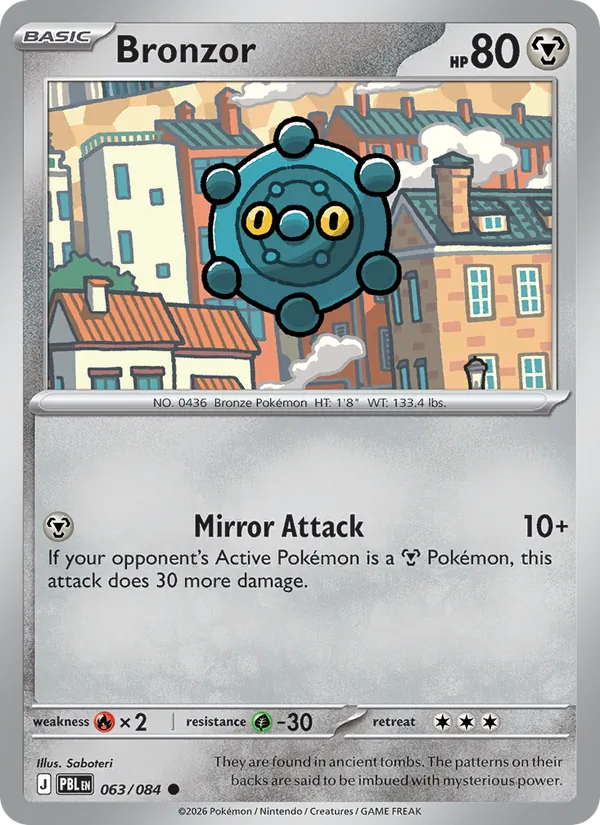 Bronzor | PBL (Reverse Holo) - Pokemon card
