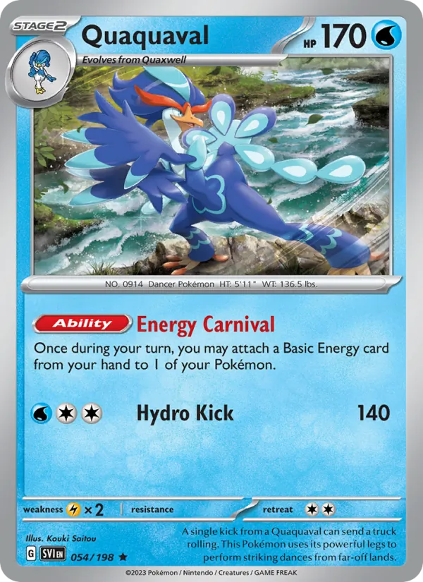 Quaquaval - SVI 054/198 (Holo) - Pokemon card