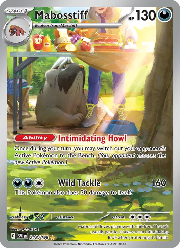 Mabosstiff - SVI 218/198 (Holo) - Pokemon card