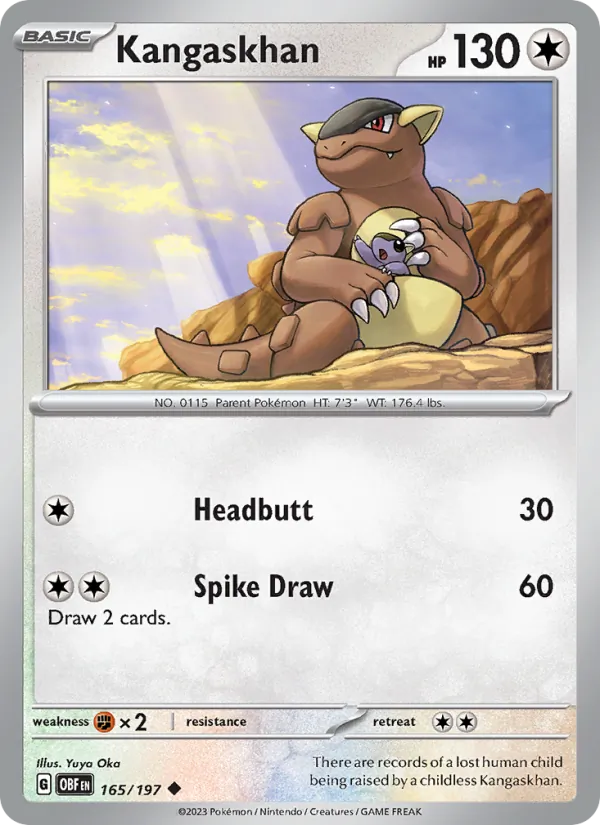 Kangaskhan - OBF 165/197 - Pokemon card