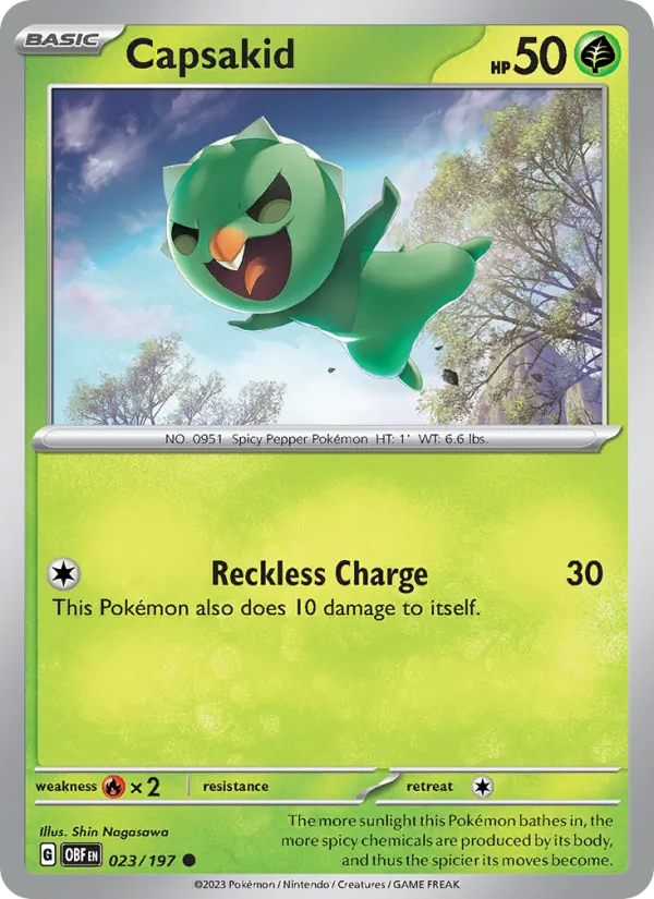 Capsakid - OBF 023/197 - Pokemon card