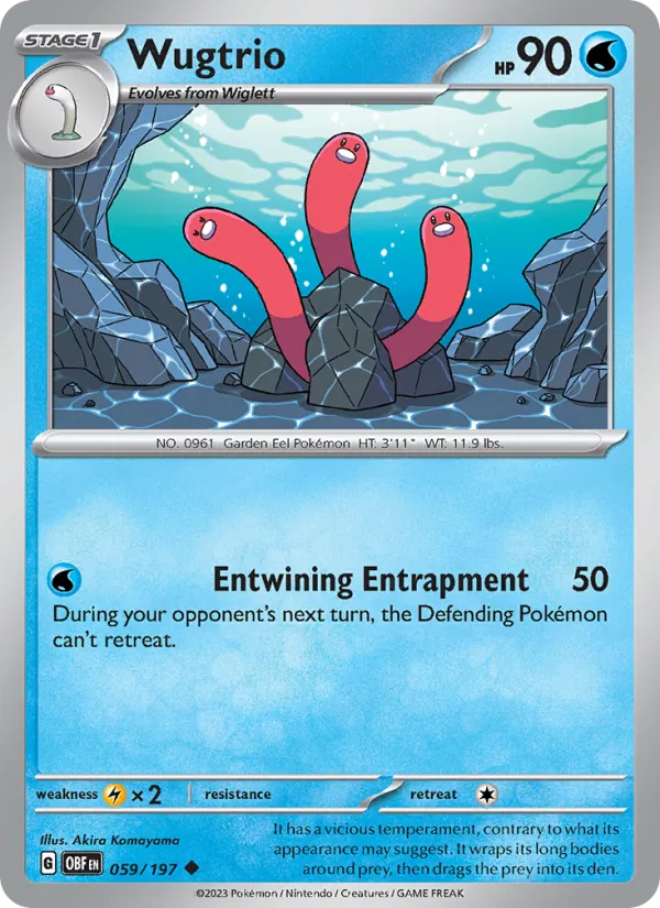 Wugtrio - OBF 059/197 (Reverse Holo) - Pokemon card