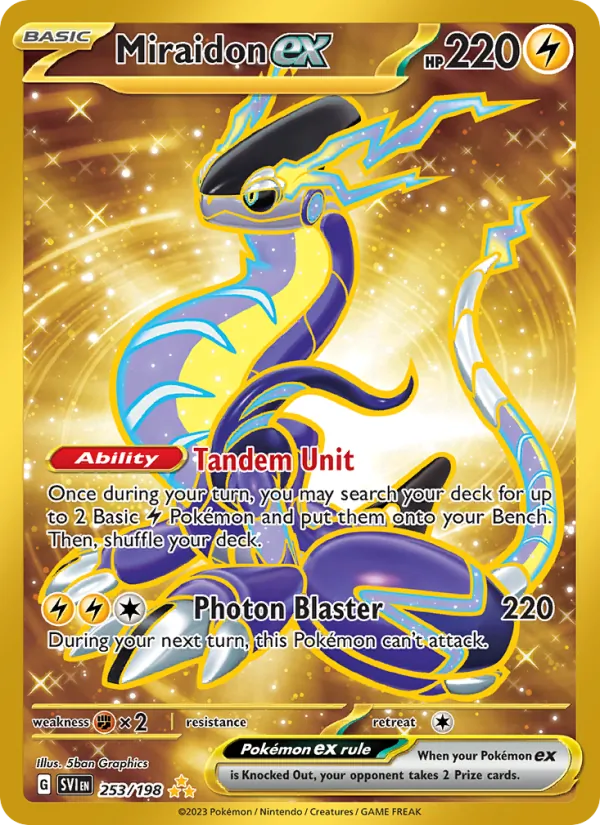 Miraidon ex - SVI 253/198 (Holo) - Pokemon card