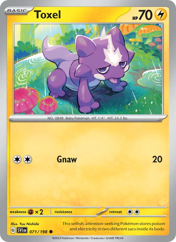 Toxel - SVI 071/198 (Reverse Holo) - Pokemon card