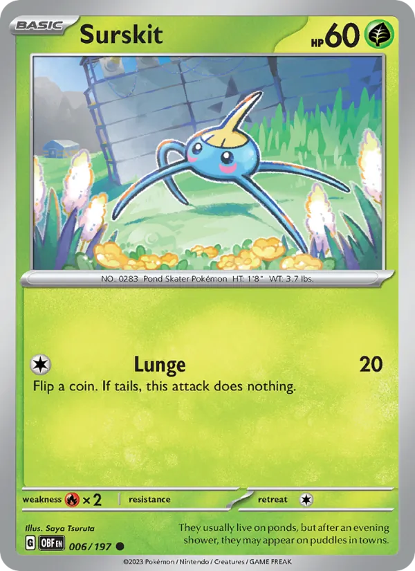 Surskit - OBF 006/197 - Pokemon card