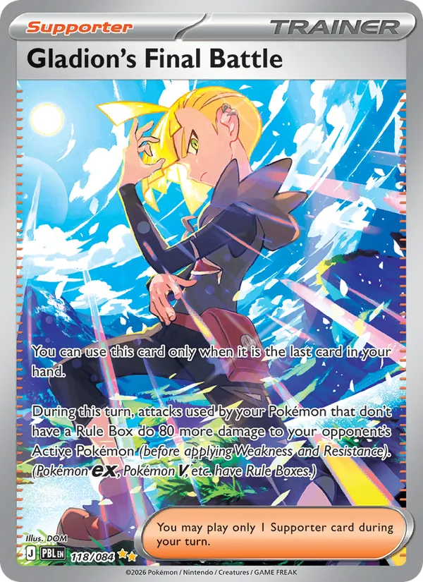 Gladion's Final Battle | PBL (Holo) - Pokemon card