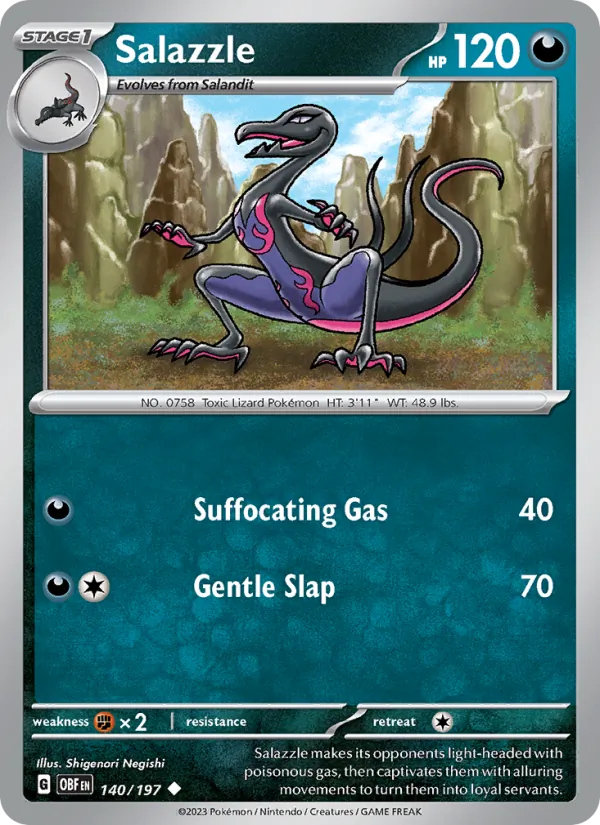 Salazzle - OBF 140/197 - Pokemon card