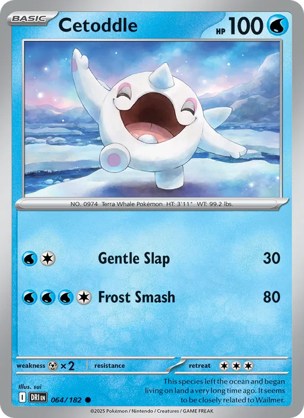 Cetoddle - DRI 064/182 - Pokemon card
