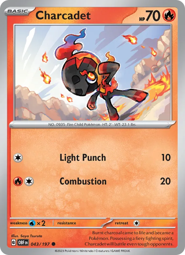 Charcadet - OBF 043/197 - Pokemon card