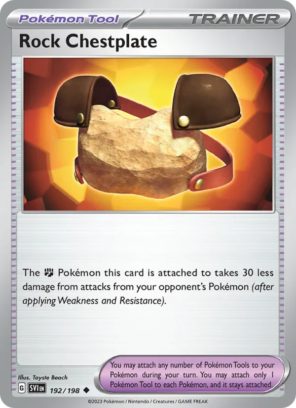 Rock Chestplate - SVI 192/198 - Pokemon card