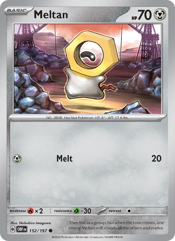 Meltan - OBF 152/197 (Reverse Holo) - Pokemon card
