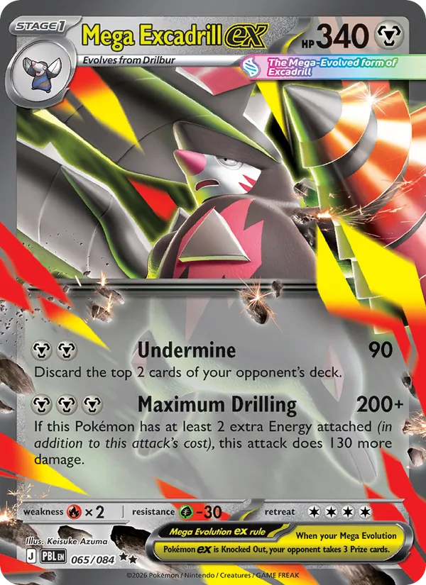 Mega Excadrill ex | PBL (Holo) - Pokemon card