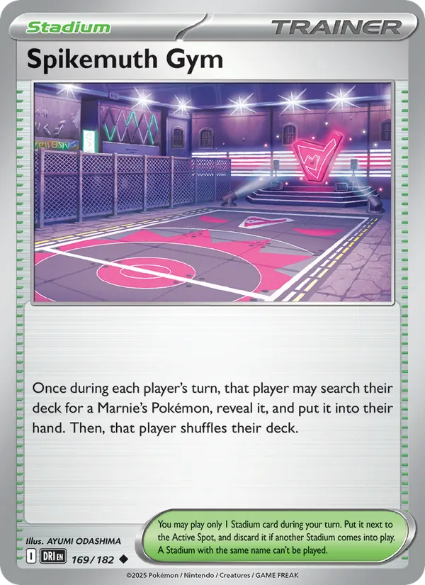 Spikemuth Gym - DRI 169/182 - Pokemon card