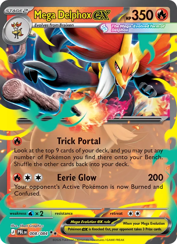 Mega Delphox ex | PBL (Holo) - Pokemon card