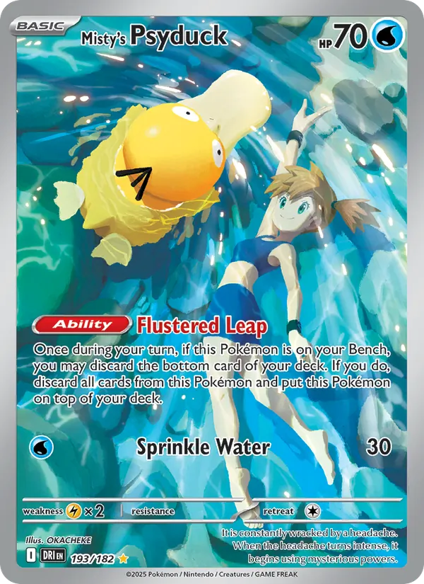 Misty's Psyduck - DRI 193/182 (Holo) - Pokemon card