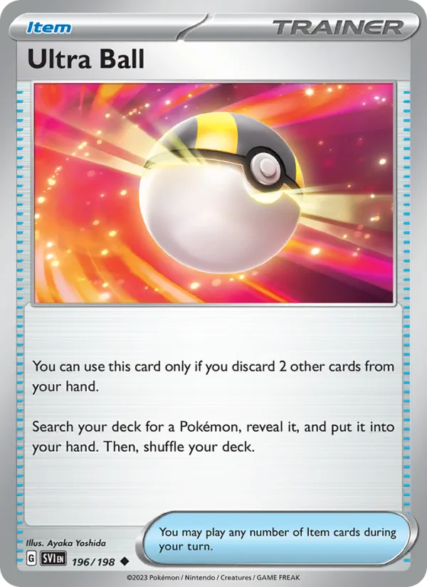 Ultra Ball - SVI 196/198 - Pokemon card