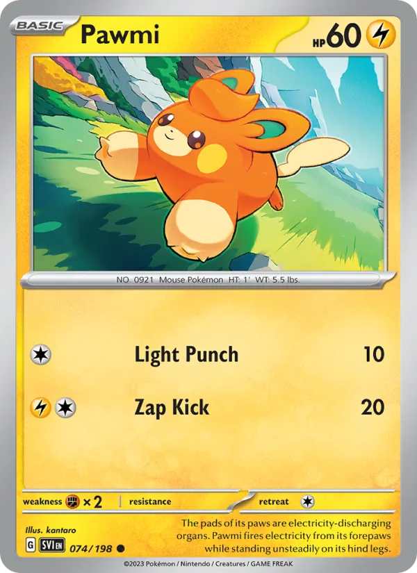 Pawmi - SVI 074/198 - Pokemon card