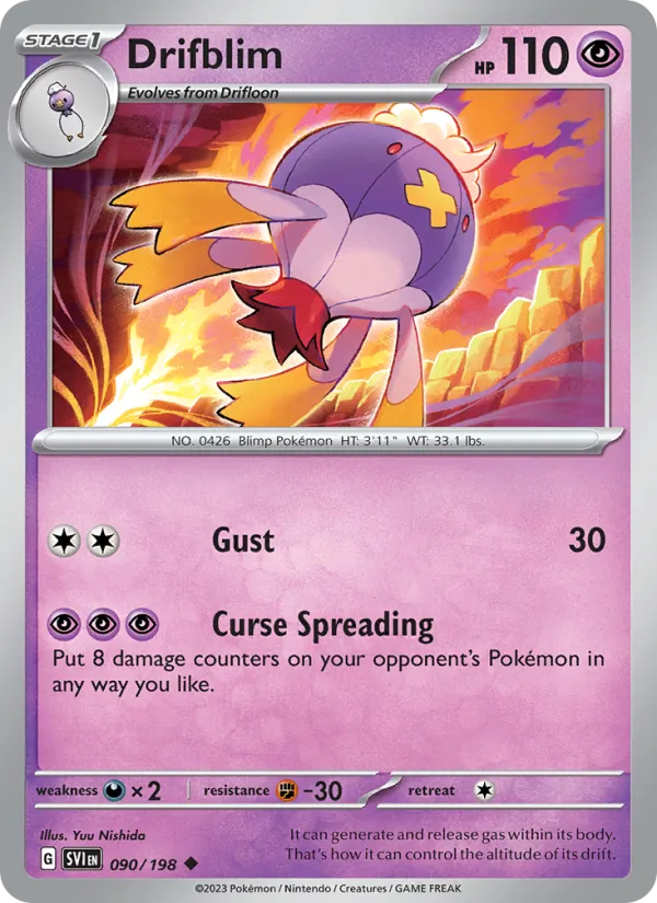 Drifblim - SVI 090/198 - Pokemon card