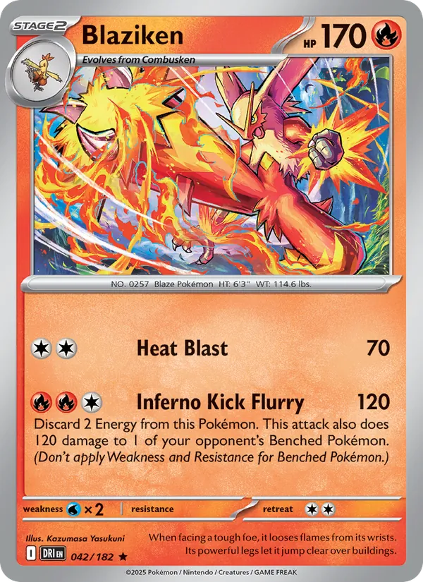 Blaziken - DRI 042/182 (Holo) - Pokemon card