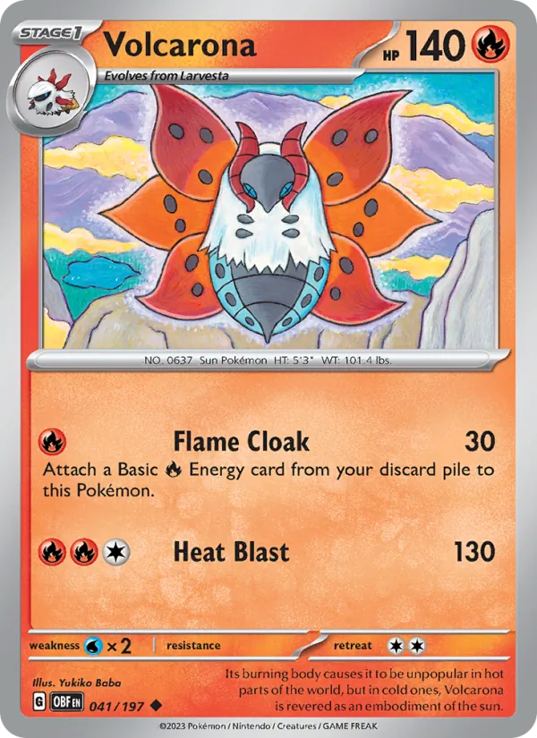 Volcarona - OBF 041/197 - Pokemon card