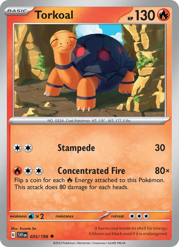 Torkoal - SVI 035/198 - Pokemon card