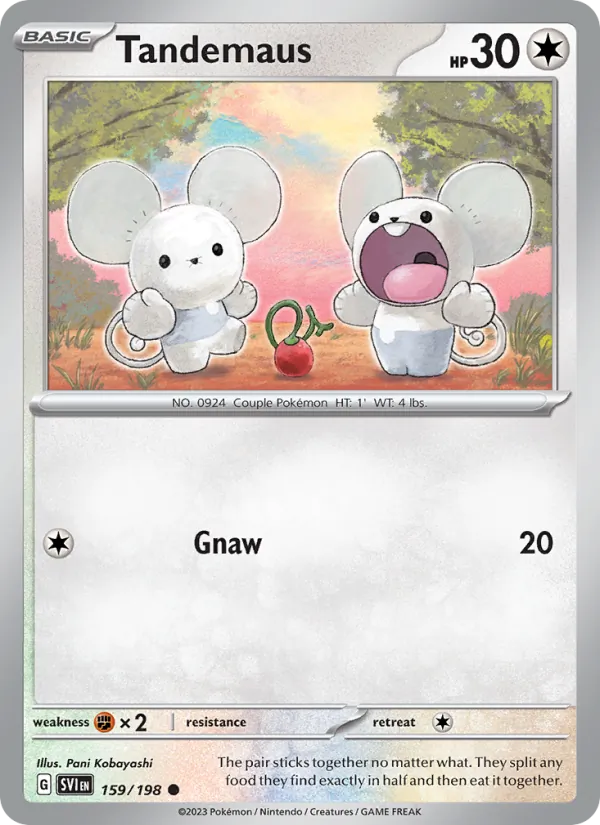 Tandemaus - SVI 159/198 - Pokemon card